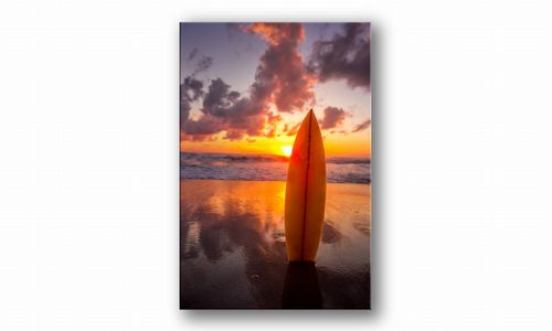 OBRAZ NA PŁÓTNIE 014 Deska surfingowa 40x60cm na Arena.pl