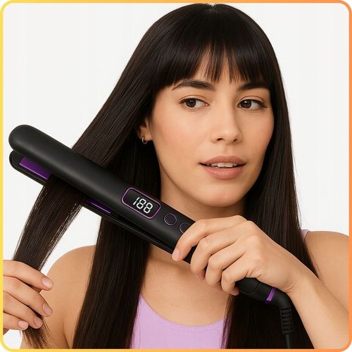 Prostownica do włosów ceramiczna 2w1 Kręci Loki LED Szybkie na Arena.pl