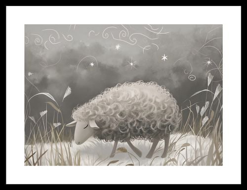 Plakat 35x25cm Bujna Owca na Arena.pl