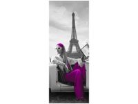 40X100CM FIOLETOWA KREACJA OBRAZ PION