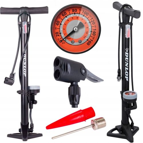 POMPKA ROWEROWA z MANOMETREM do Roweru Podłogowa Samochodowa DUNLOP na Arena.pl