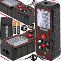 DALMIERZ LASEROWY MIERNIK ODLEGŁOŚCI CYFROWY 50M poziomica KĄTOMIERZ