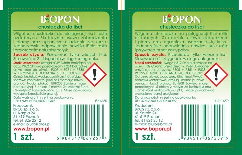 BOPON - Chusteczka Do Liści - 15 szt. zdjęcie 15