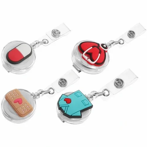 PIELĘGNIARKI ODZNAKA IDENTYFIKATOR KLIP UCHWYT NA NAZWISKO ROLKA 4 SZT na Arena.pl