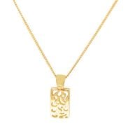 naszyjnik z ażurową zawieszką (c9586au)