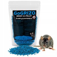 TRUTKA NA SZCZURY I MYSZY NORNICE GRANULAT BRODIFAKUM ODPORNY NA