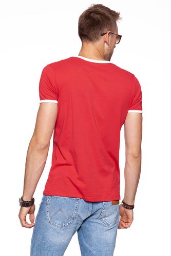 WRANGLER KABEL TEE JESTER RED W7A76FQ9S M na Arena.pl