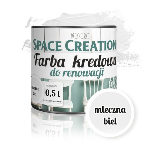 Farba do renowacji Space Creation biała 0,5l na Arena.pl