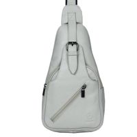 Plecak miejski crossbody damski skórzany beżowy