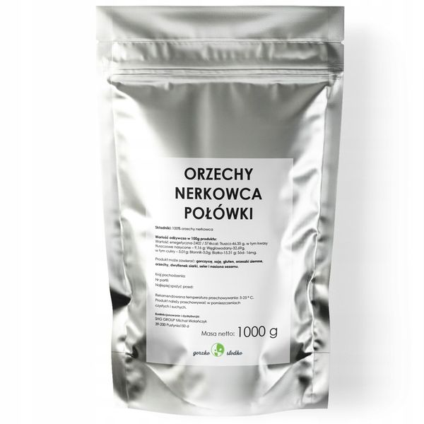 ORZECHY NERKOWCA połówki 1kg zdjęcie 5