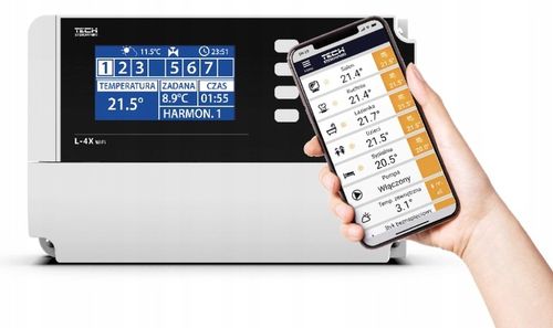 STEROWNIK REGULATOR LISTWA STERUJĄCA OGRZEWANIEM 4 SEKCJE STREFY L-4X WiFi na Arena.pl