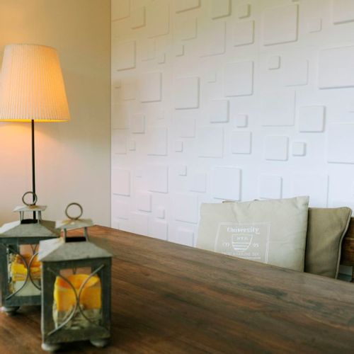 PANEL PANELE ŚCIENNE 3D 12 SZTUK 50X50CM SALON na Arena.pl