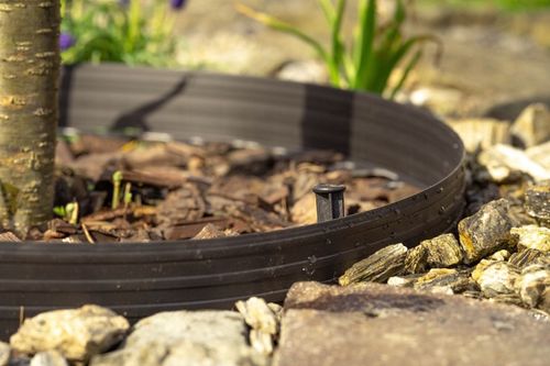 Zestaw obrzeże trawnikowe BORDER KOTWY 20m 6cm na Arena.pl