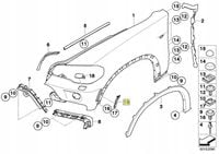 OE BMW ORYGINALNY ODBLASK ZDERZAKA LEWY X5 E70 USA 63217162547