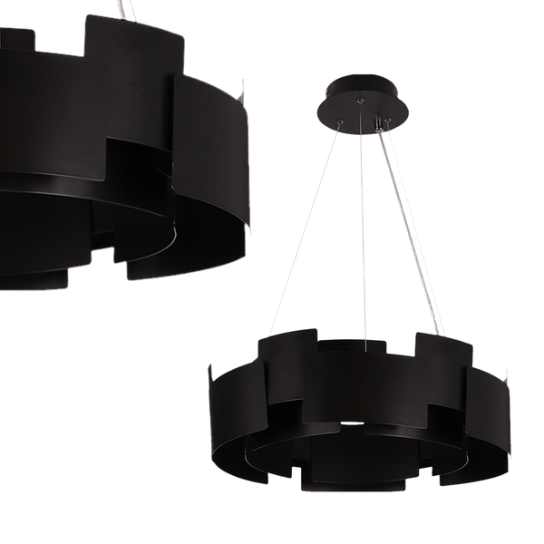 LAMPA WISZĄCA TORINO BLACK 24W LED zdjęcie 1
