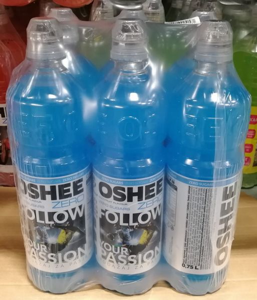 Oshee 750ml ZERO Isotonic - Multiwitamina BLUE - karton zdjęcie 1