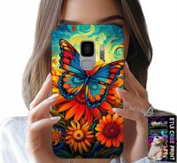 ETUI DO SAMSUNG GALAXY S9 - MOTYLE MOTYLKI KWIATKI RÓŻE OBUDOWA