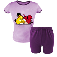 Krótka Piżama dziecięca Angry Birds - Wściekłe Ptaki