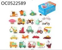 KX6018 Układanka puzzle w puszce pojazdy 24 puzzle