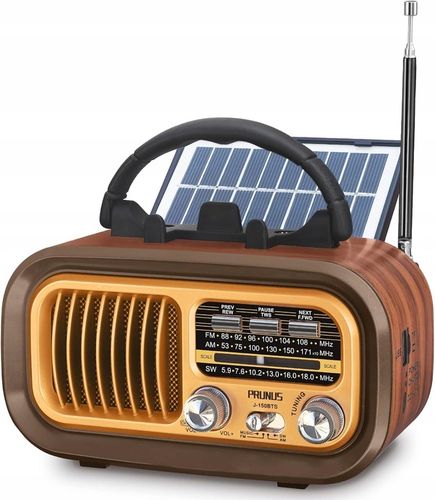 RADIO KUCHENNE RETRO KLASYCZNE AM FM SW BLUETOOTH SD TF AUX SOLAR na Arena.pl