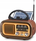RADIO KUCHENNE RETRO KLASYCZNE AM FM SW BLUETOOTH SD TF AUX SOLAR