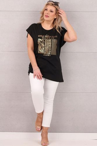 TSHIRT OVERSIZE BAWEŁNIANY DUŻE ROZMIARY LUŹNY KRÓTKI RĘKAW BLUZKA NA LATO na Arena.pl