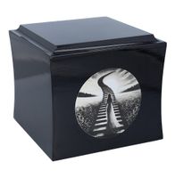 Urna dla kobiety Schody do nieba Czarna