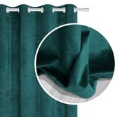 Zasłona gotowa na przelotkach VELVET SOFT 140x250 welurowa c.turkusowa