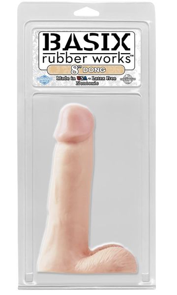 Basix Rubber Works Dildo z jądrami 20,3 cm zdjęcie 1