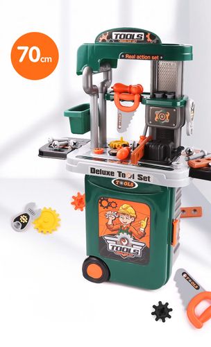 zestaw skrzynka z narzędziami dla dzieci warsztat zabawkowy w walizce na Arena.pl