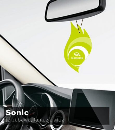 Zapach samochodowy Dr.Marcus Sonic Green Apple - jabłko na Arena.pl