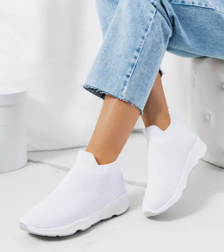 Białe sneakersy za kostkę Roes 41 na Arena.pl