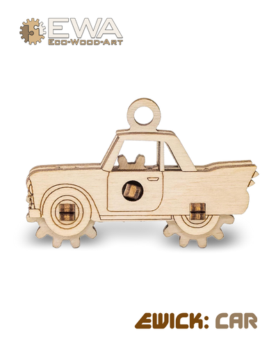 Ewa Drewniane Puzzle 3D - Samochodzik na Arena.pl