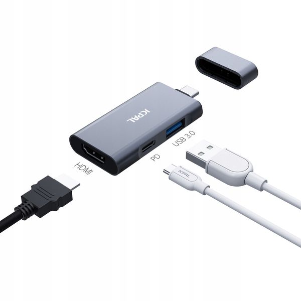 JCPAL USB-C 3-in-1 Travel Hub zdjęcie 3