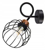 LAMPA KINKIET E27 ścienny stały loft drut KULA