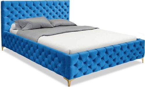 Eleganckie Łóżko Pikowane Nemo 160x200 Jasno Szary na Arena.pl