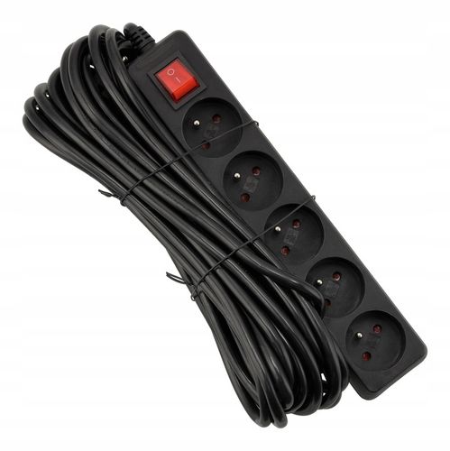 Przedłużacz Listwa Zasilająca 5 Gniazd 10m 3000W 3*1,5mm2 Z na Arena.pl