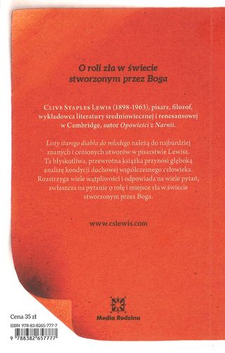 Listy starego diabła do młodego - Clive S. Levis - oprawa miękka na Arena.pl