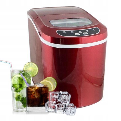 KOSTKARKA maszyna DO LODU Bituxx CZERWONA do 15kg LODU NA DOBĘ zdjęcie 1