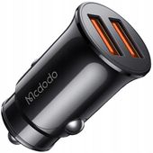 mcdodo mocna szybka ładowarka samochodowa do telefonu mała 2x usb 2,4a 12w