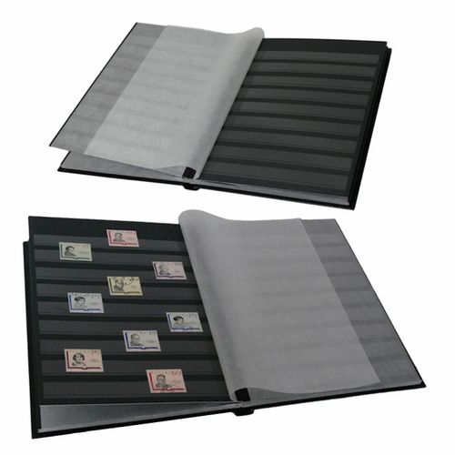 Klaser na znaczki Basic 32 str czarny LEUCHTTURM na Arena.pl