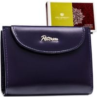 ptn portfel skórzany ptn rd-357-ngv-m-9080 purple