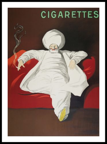 Plakat 50x70cm  Cigarettes, Cappiello Vintage do Salonu na Arena.pl