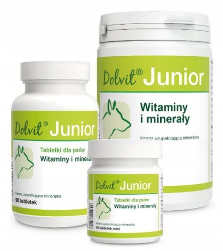 Dolvit Junior witaminy dla psów szczeniąt DOLFOS na Arena.pl