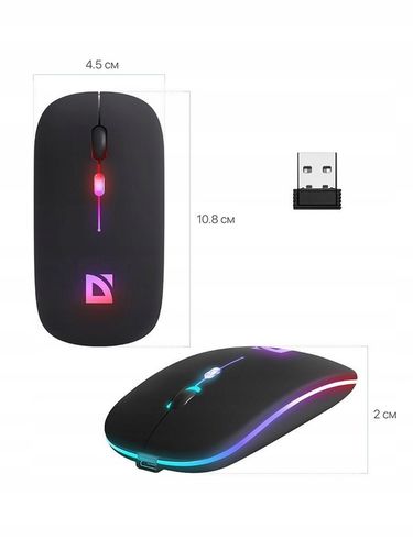 Cicha Mysz Myszka Bluetooth Bezprzewodowa Płaska Akumulatorowa Cichy Klik na Arena.pl