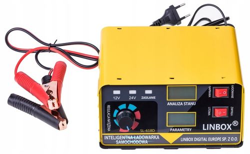 PROSTOWNIK SAMOCHODOWY DO AKUMULATORÓW 24V 12V 20A POLSKIE MENU na Arena.pl