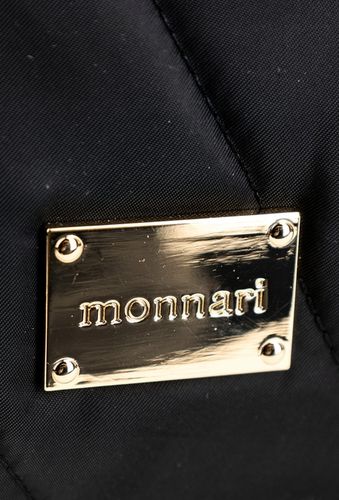 MONNARI Pojemna czarna torebka listonoszka Kieszonki Długi Pasek Kieszonki na Arena.pl