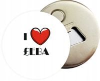 Otwieracz DO PIWA z magnesem pamiątka I LOVE ŁEBA różne miasta