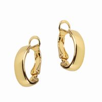 kolczyki jednolite półkola z kolekcji classic (p4432au)