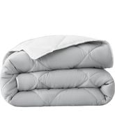 Kołdra Całoroczna dla Alergików Dwustronna 135x200 Biała i Srebrna Miękka